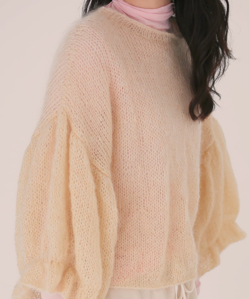 ベルフラワーなモヘアのニットのキット | chocoshoe online store ベルフラワーなモヘアのニットのキット | chocoshoe online store