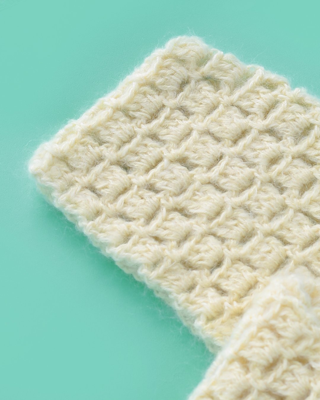 あしたのニット しかく模様のフードマフラー ［糸セット