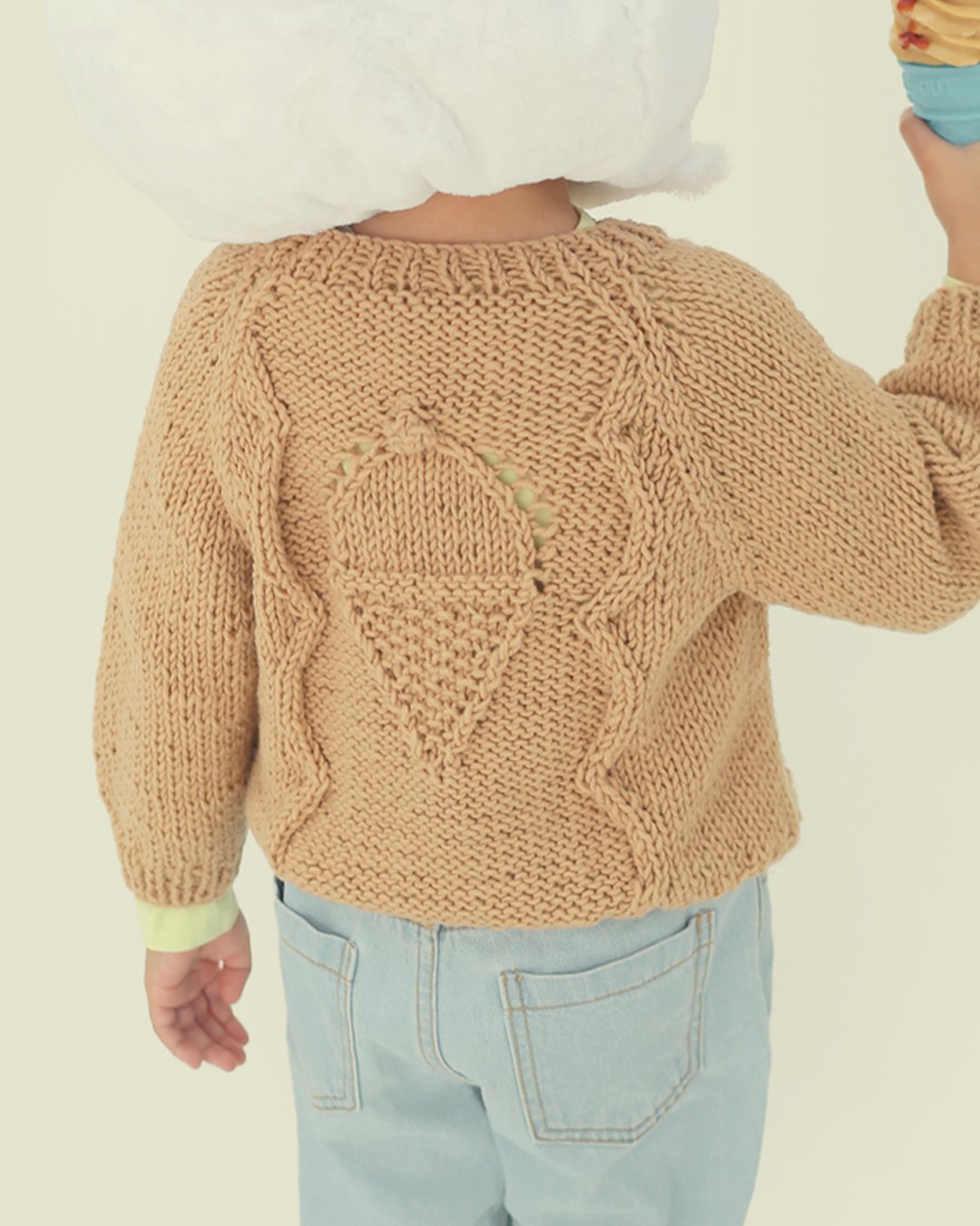 ICECREAMカーディガン ICECREAM カーディガン WAFFLE CARDIGAN メンズ レディース