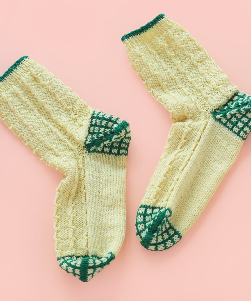 チェックスカラップソックスのキット | chocoshoe online store