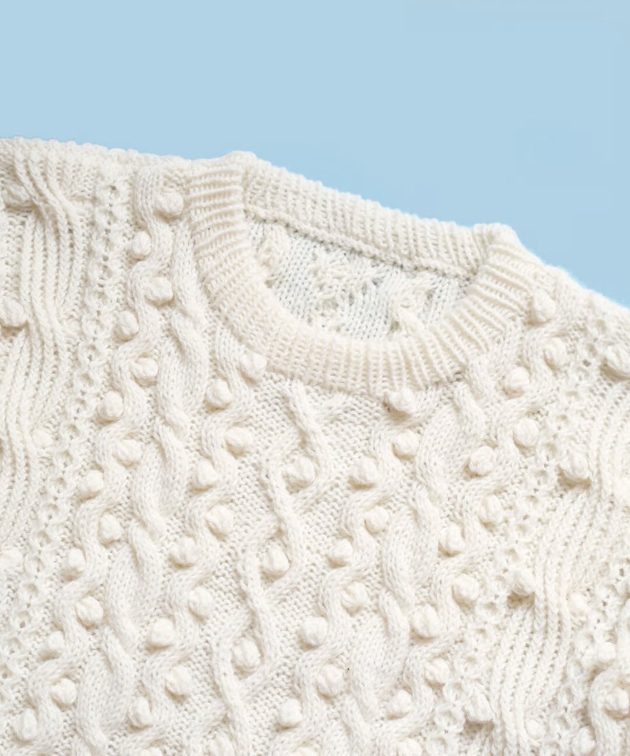 ホイップCreamニットポンチョ - ジャケット・アウター新 モデル