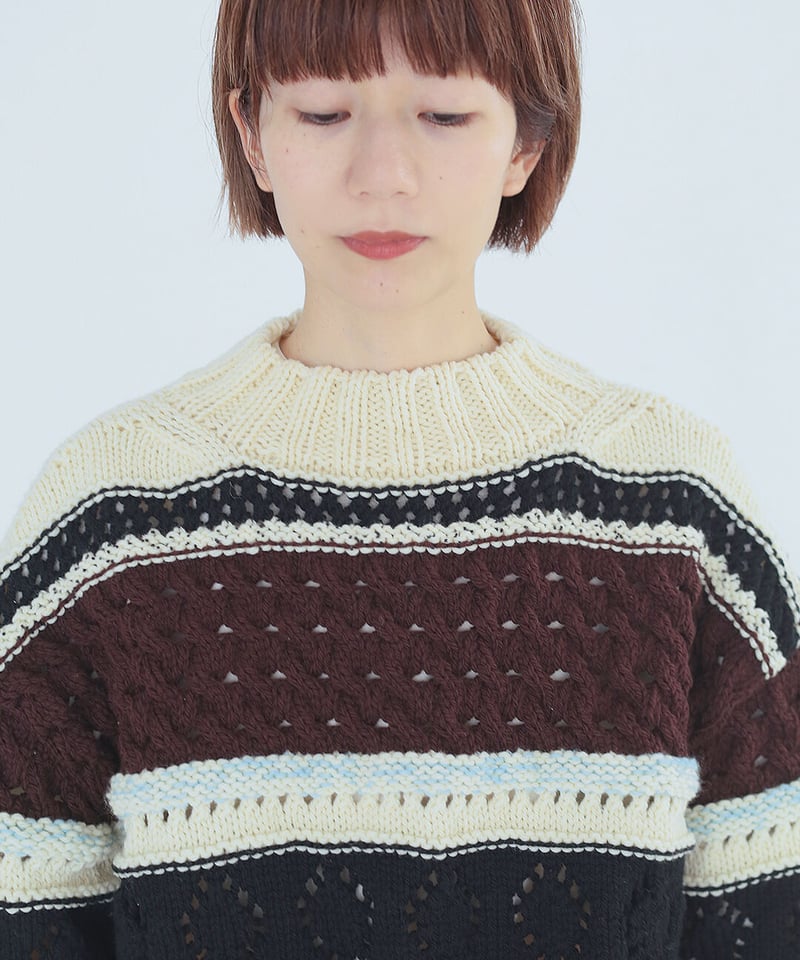 DARUMA PATTERN BOOK 8 オープンワークプルオーバーのキット | choco