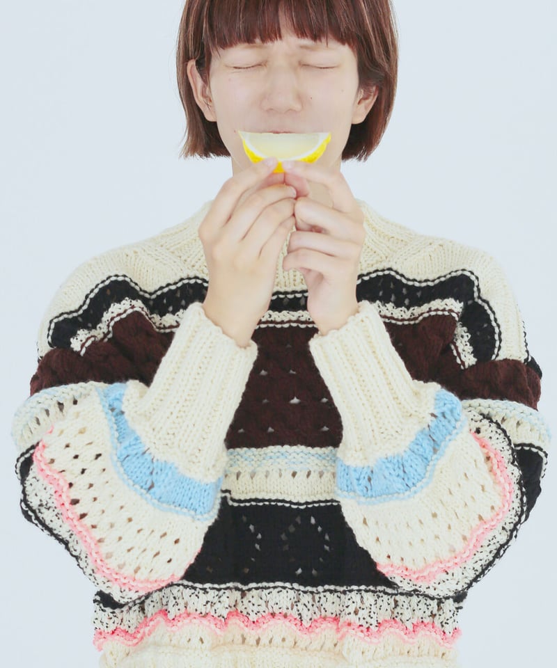 DARUMA PATTERN BOOK 8 オープンワークプルオーバーのキット | choco