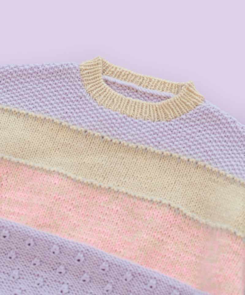 達磨ページ DARUMA PATTERN BOOK 9 カラーワークプルオーバーのキット