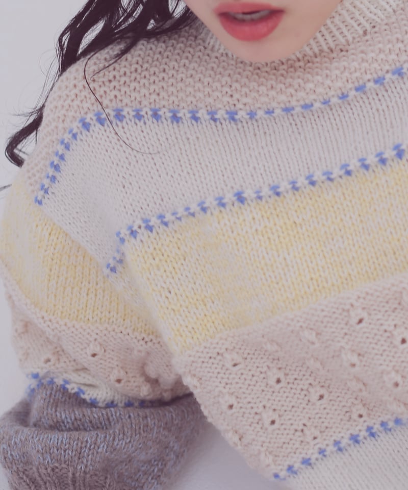 DARUMA PATTERN BOOK 9 カラーワークプルオーバーのキット