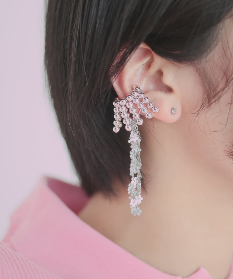 nemunemu fringe pearl earcuff | chocoshoe onlin nemunemu fringe pearl earcuff | chocoshoe onlin