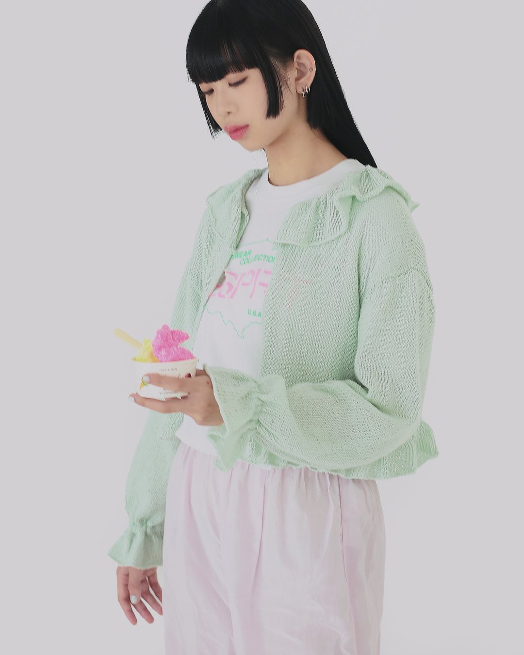 フリルカーディガン［キット］ | chocoshoe online store