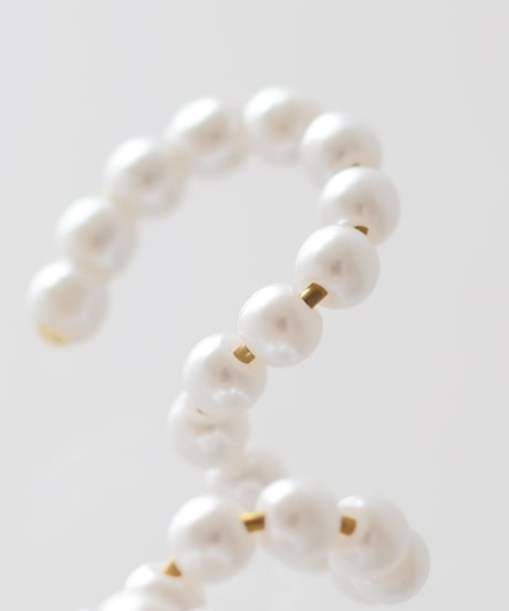 nemunemu kuru pearl ear cuff 4mm