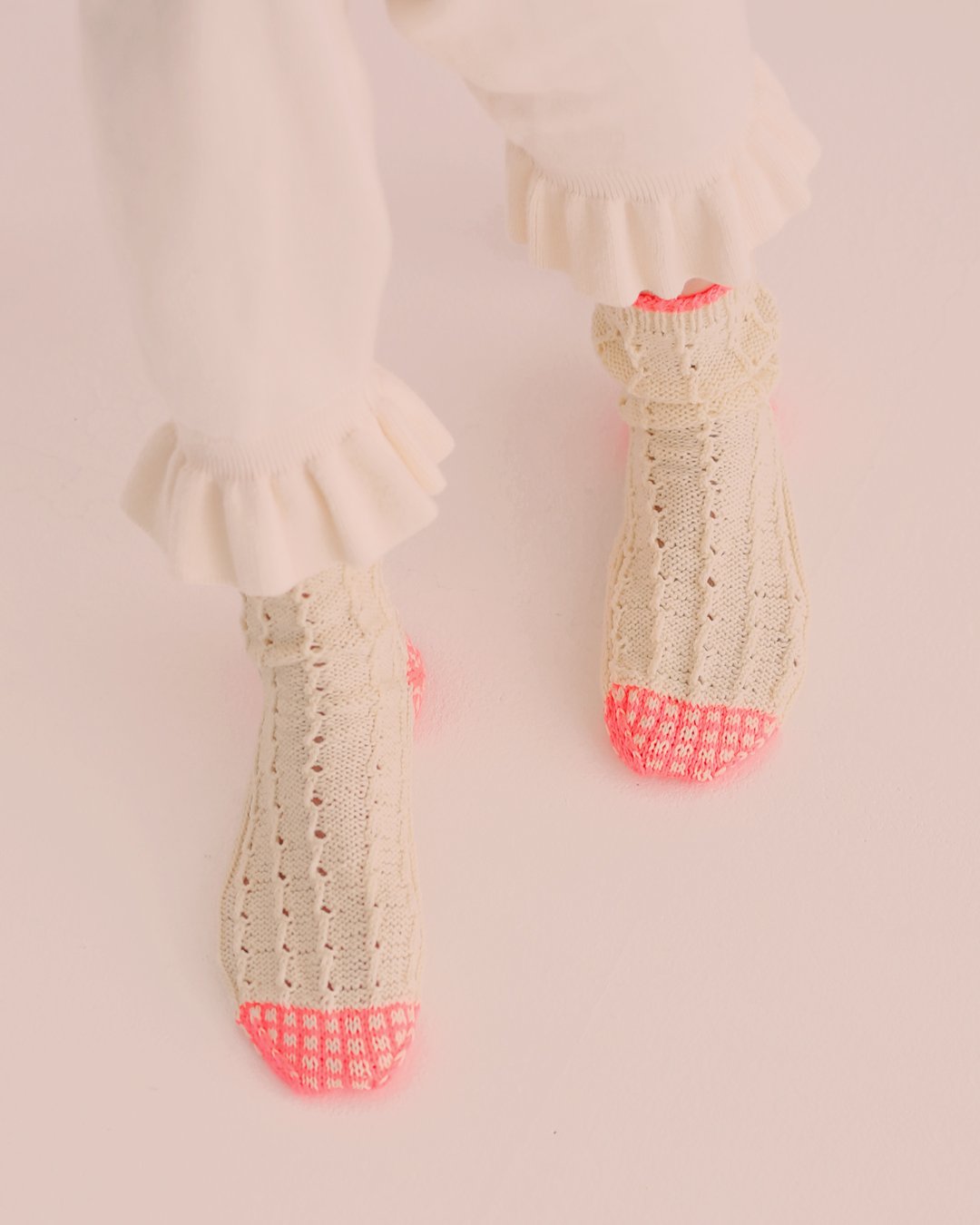 チェックスカラップソックスのキット | chocoshoe online store
