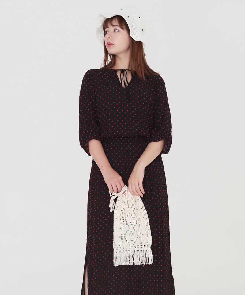 フォークロアな巾着ポーチのキット | chocoshoe online store