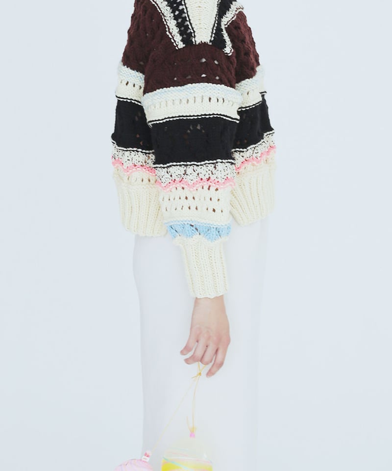 DARUMA PATTERN BOOK 8 オープンワークプルオーバーのキット | choco