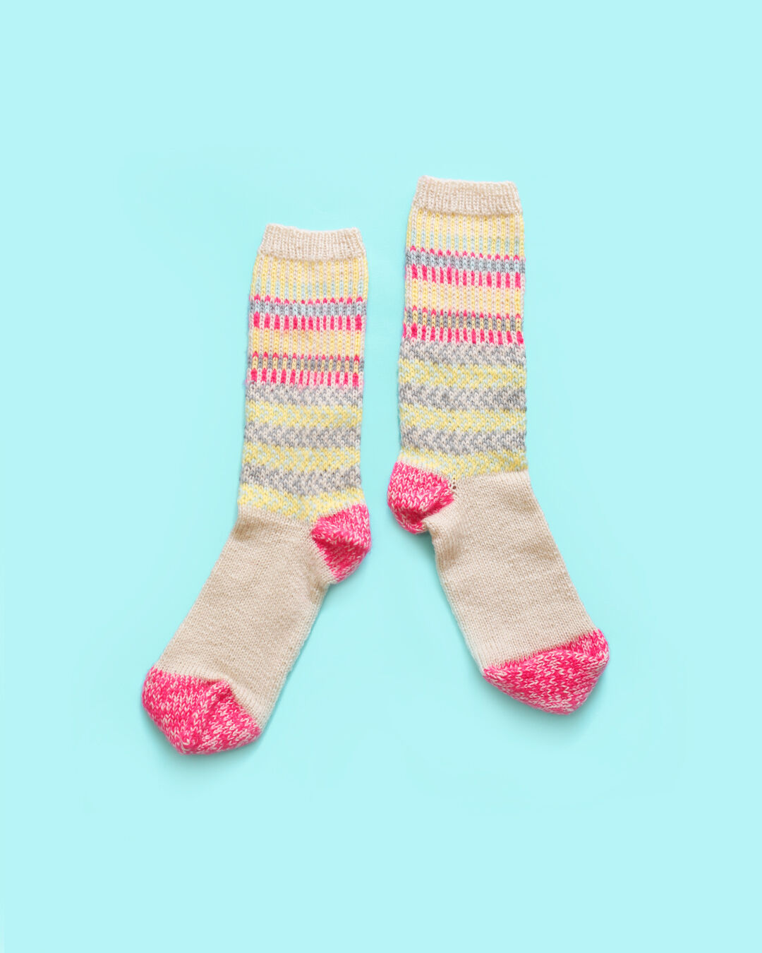 色づかいの編み小物 靴下の糸セット | chocoshoe online store