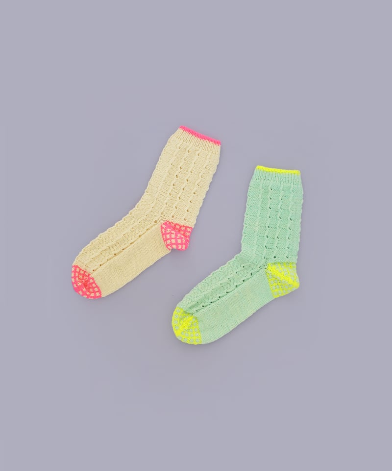 チェックスカラップソックスのキット | chocoshoe online store