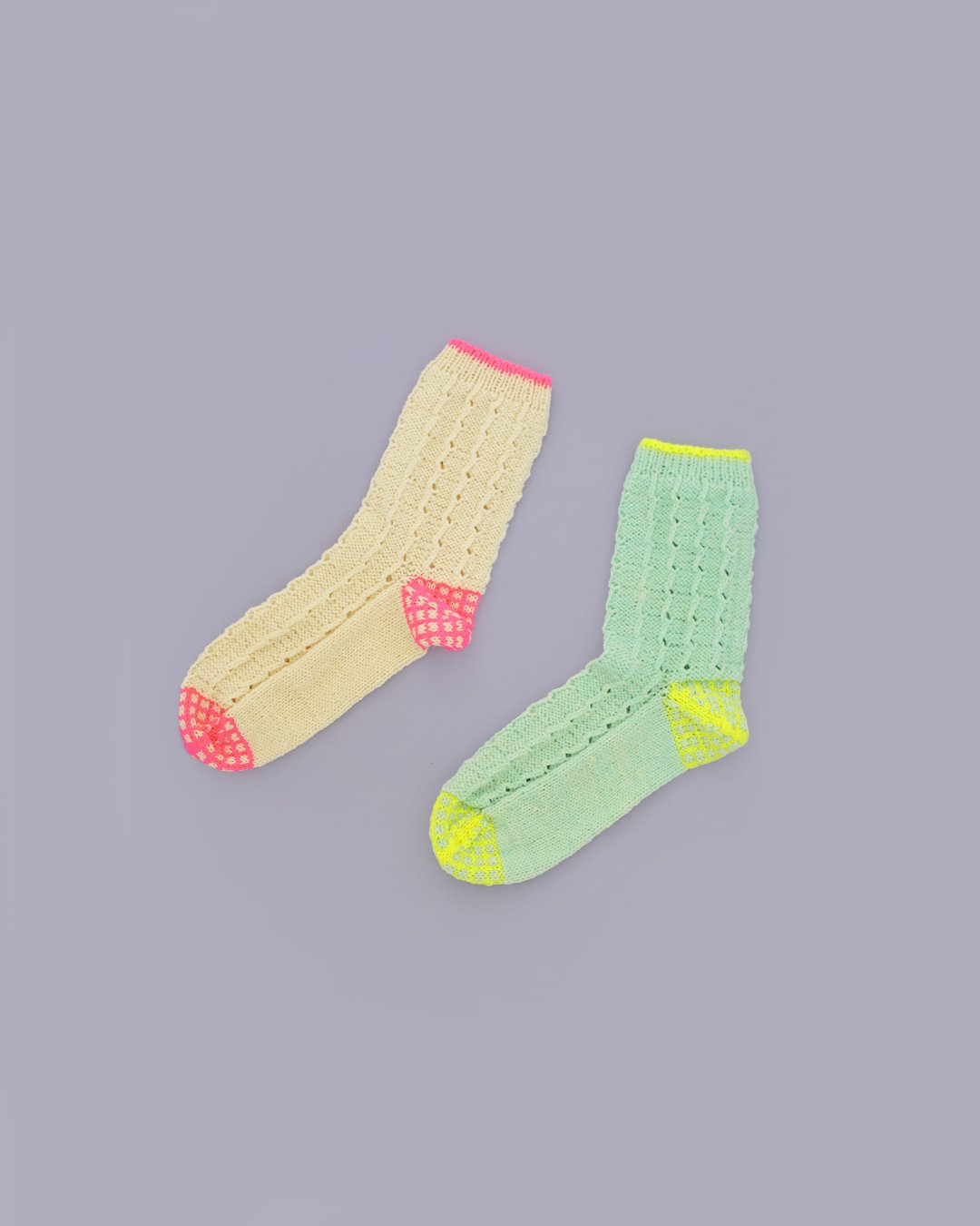 チェックスカラップソックスのキット | chocoshoe online store