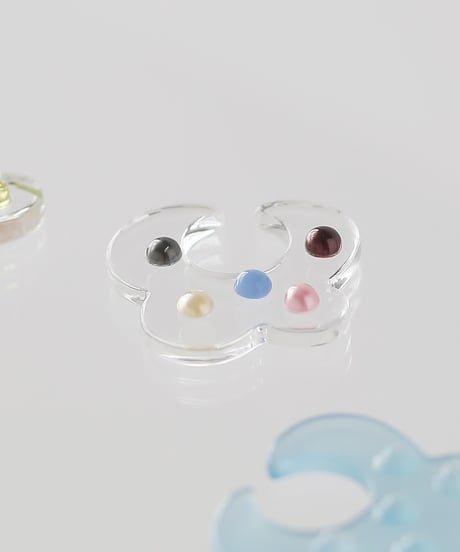 nemunemu dot acryl earcuff  no.2