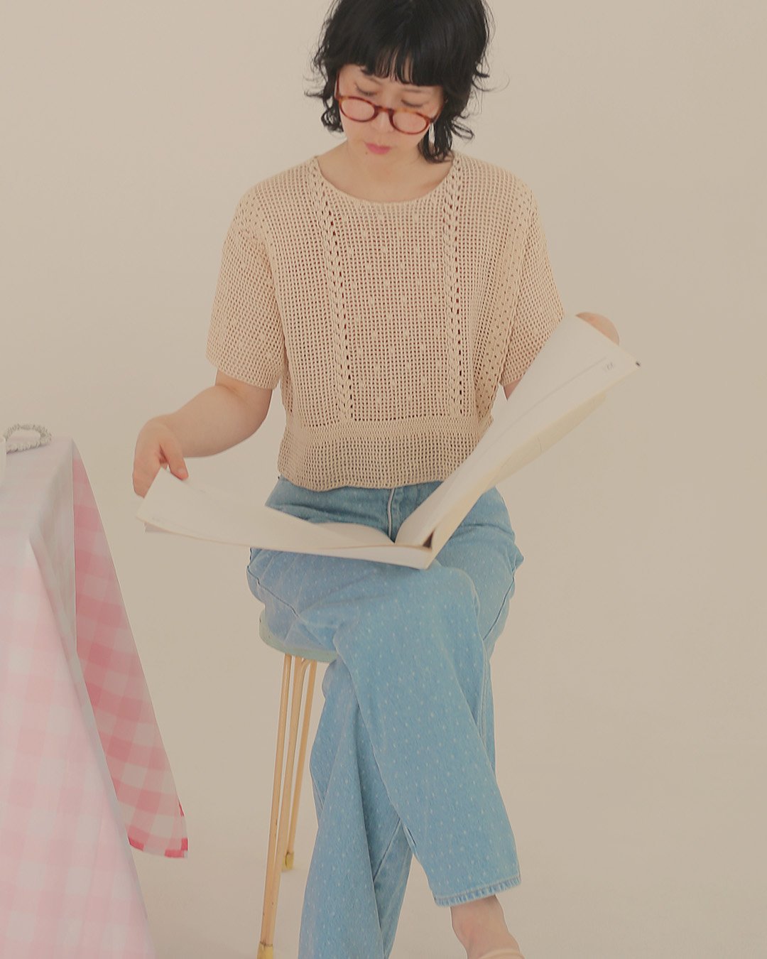 PATOU ポルカドット クロップドニット ポルカドットなニット［キット］ | chocoshoe online store