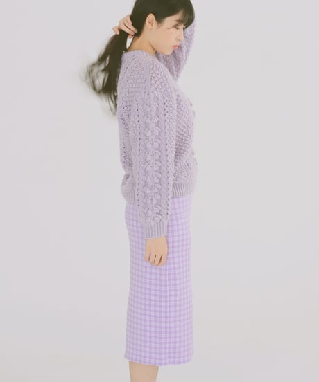 NO.105 ホワホワ毛糸とシェルのホースシューマクラメタペストリー NO.105 ホワホワ毛糸とシェルのホースシューマクラメタペストリー