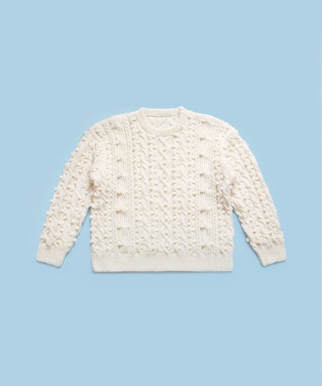 ホイップクリームなアランのセーターのキット