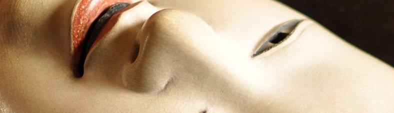 能面尉 能面（父尉 翁 三番叟） 附 関係古文書四点、同収納箱二合 文化