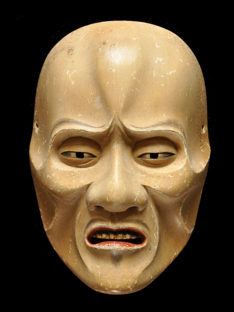 能面 　俊寛 能面俊寛（面袋付）