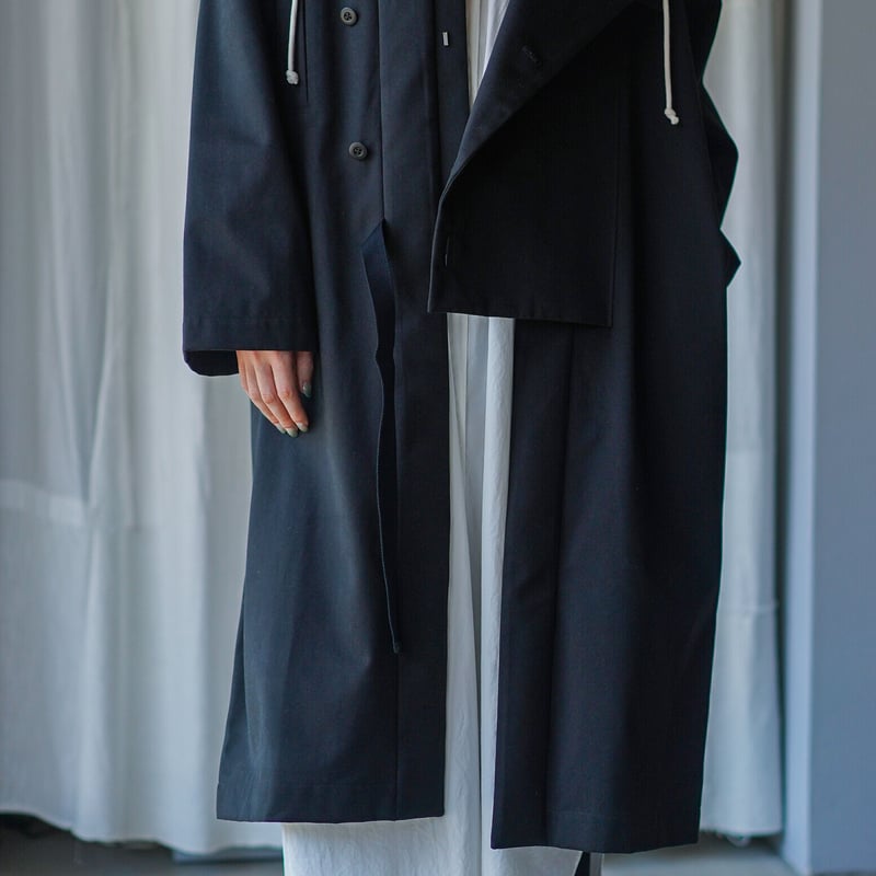 MARU TO / Hoodie Work Coat (2022AW) / BLACK | c...