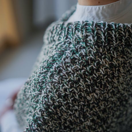 MARU TO / Handknit Cable Vest (2022AW) / MIX
