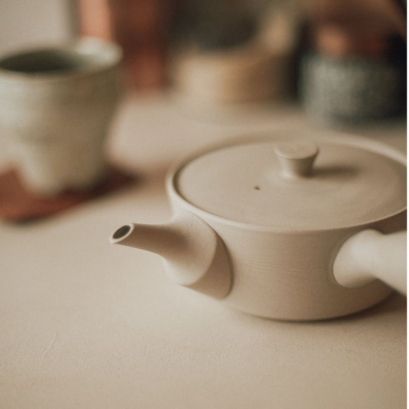 南景製陶園 / Sencha 320 急須 / 白練 | cont _ sheepstore