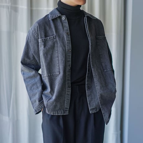 MARU TO / Blackdenim W Front Cover All (2022AW)