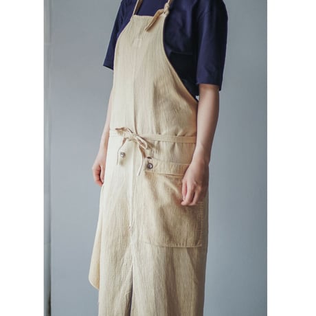 MARU TO / Packable Apron / peanuts