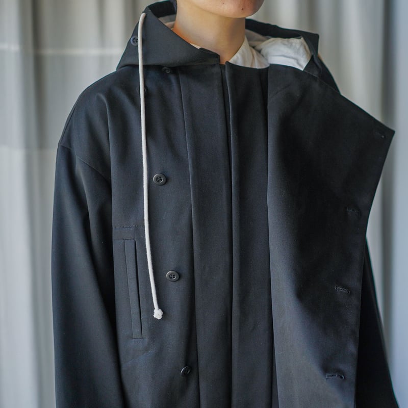 MARU TO / Hoodie Work Coat (2022AW) / BLACK | c...