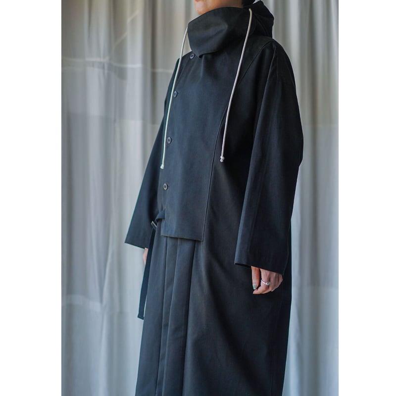 MARU TO / Hoodie Work Coat (2022AW) / BLACK | c...