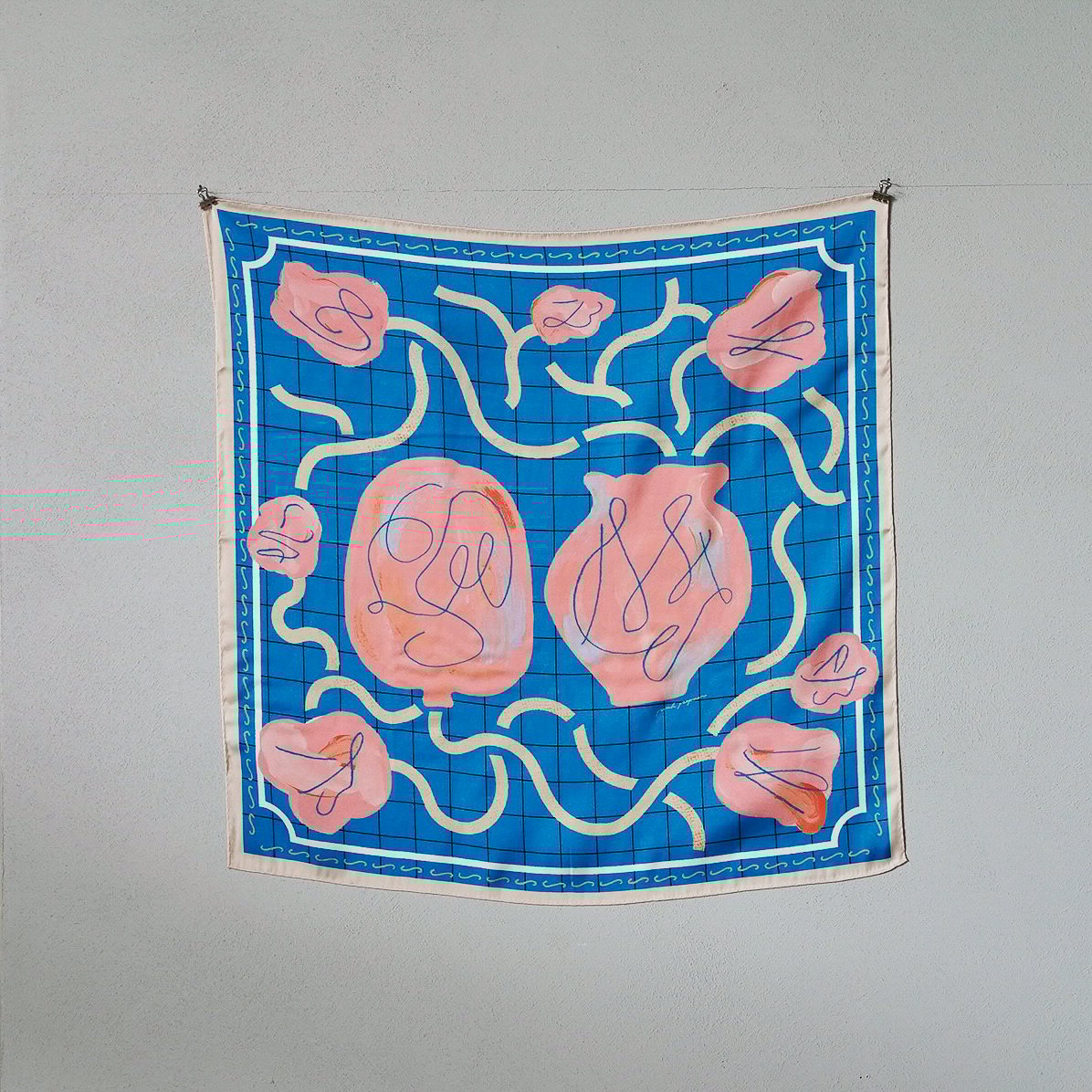 HERMES 抽象デザイン ピンク スカーフ　ショッパー付き 楽天市場】未使用級 HERMES エルメス カレ90 ゼブラ ペガサス ピンク