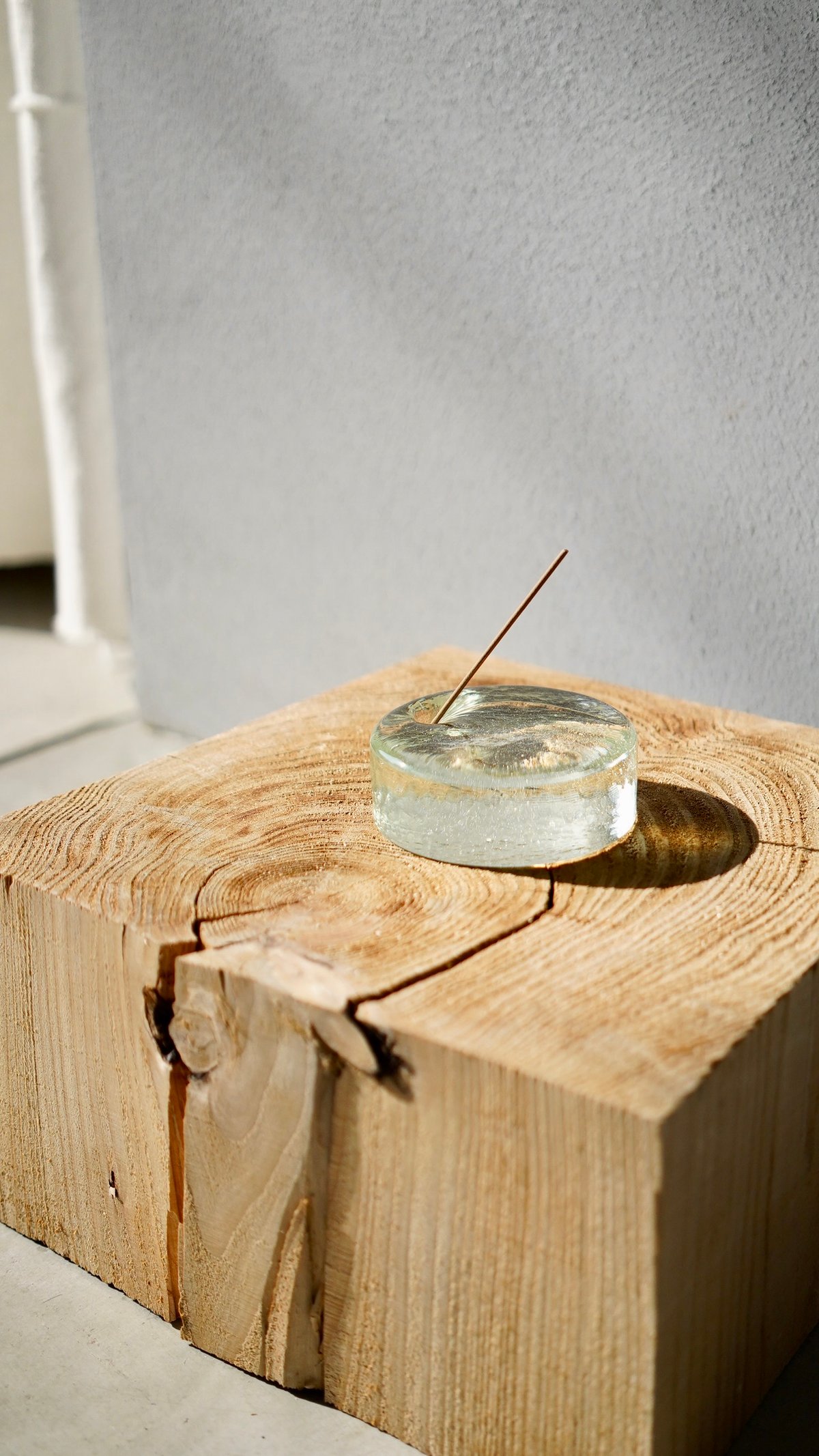 wa/ter / INSENCE STAND / 90φ/ light yellow gree