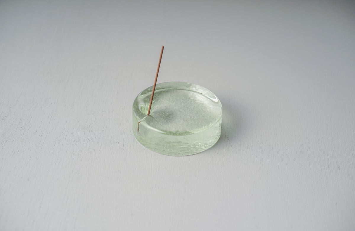 wa/ter / INSENCE STAND / 90φ/ light yellow gree