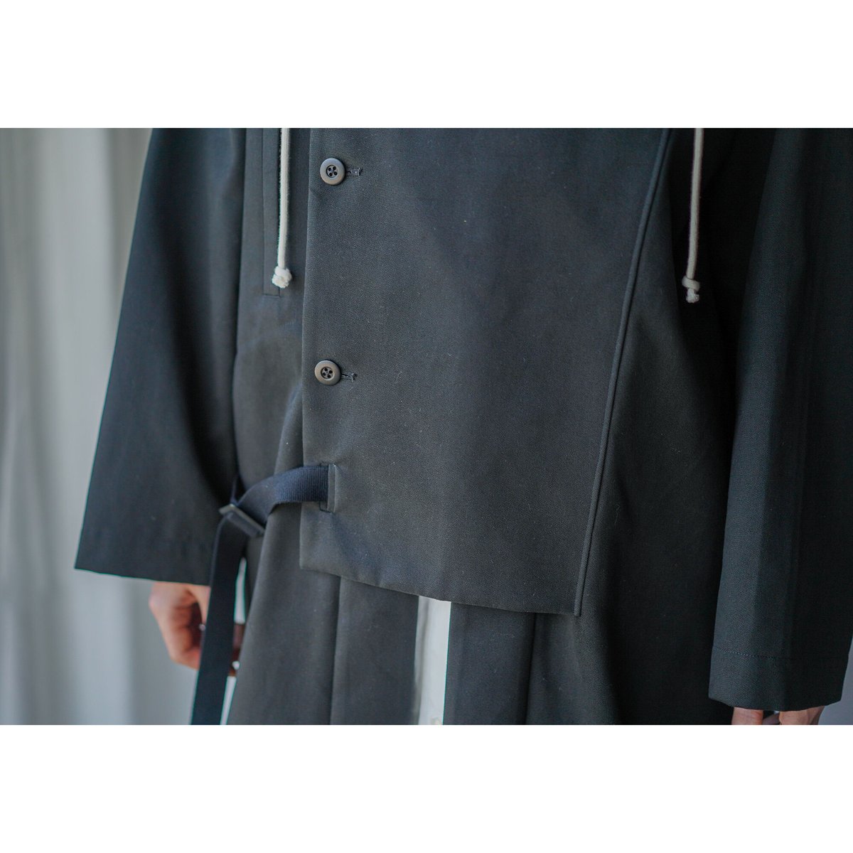 MARU TO / Hoodie Work Coat (2022AW) / BLACK | c...