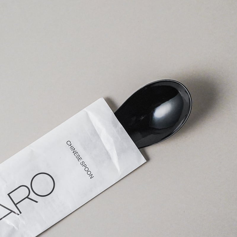 SARO / 琺瑯レンゲ / BLACK | cont _ sheepstore