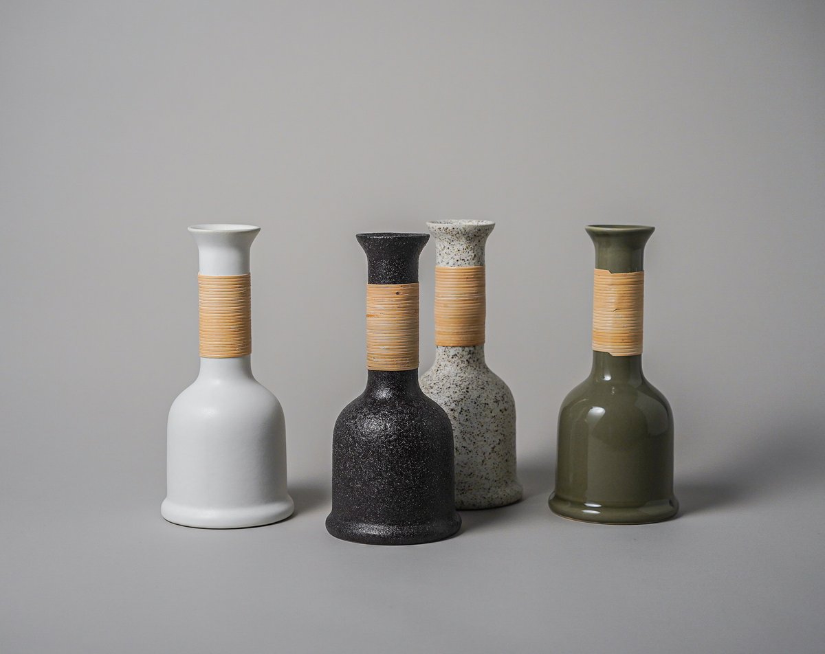 NOTA&design / JUGGLING VASE / white | cont _ sh