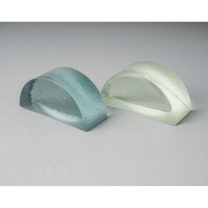 wa/ter / HAMON 140φ Bookend / blue gray | cont