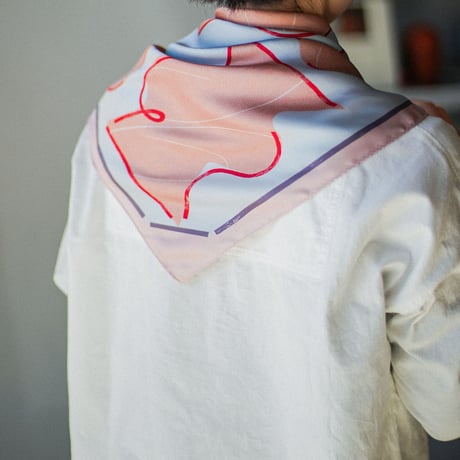 pink pepper / scarf［燭台展限定］