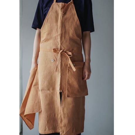 MARU TO / Packable Apron / cacao husk