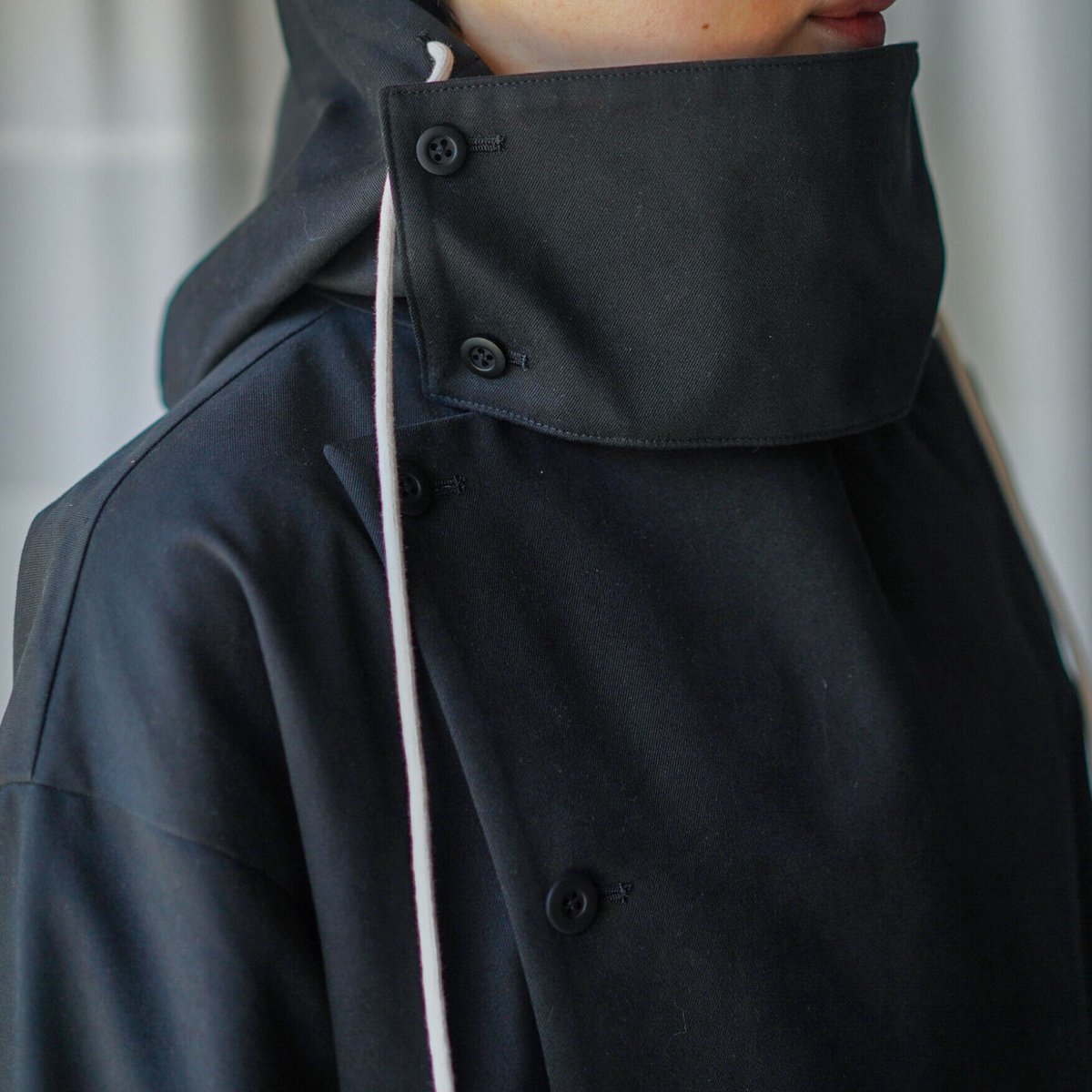 MARU TO / Hoodie Work Coat (2022AW) / BLACK | c...