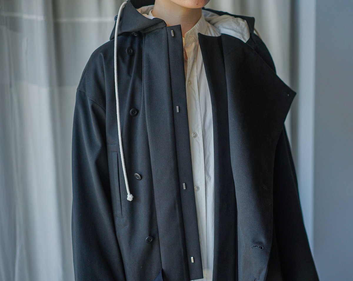 MARU TO / Hoodie Work Coat (2022AW) / BLACK | c...