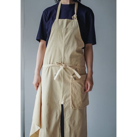 MARU TO / Packable Apron / peanuts