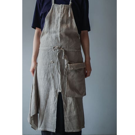 MARU TO / Packable Apron / logwood / cont別注