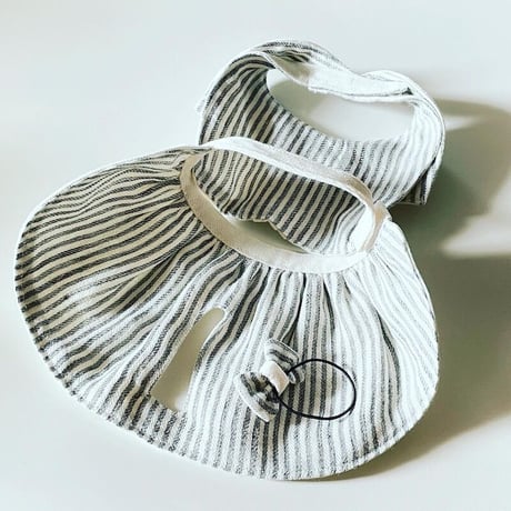 予約受付【aiboの洋服】高密度リネンツイルのワンピース