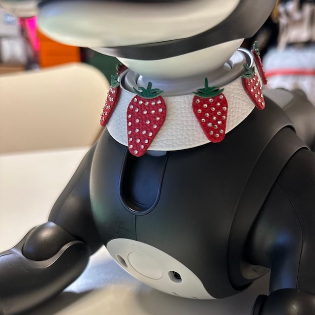 受注製作】いちごの首輪 | abi