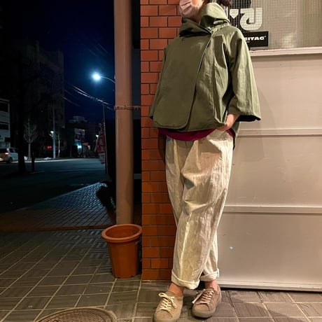 SlowHands”RCL tent marine food jacket"(olive)women's