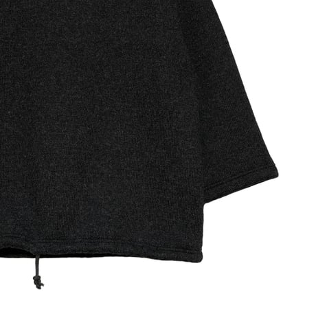 Jackman"wool himo crew"(heather black)unisex