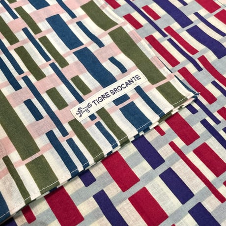 TigreBrocante"bamboo check gauze bandana"