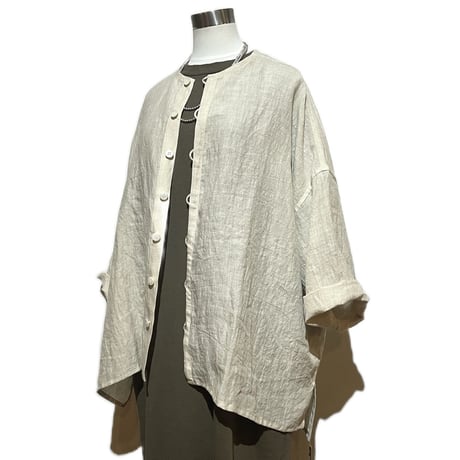 Linen ya"light jackte"(gray)women's
